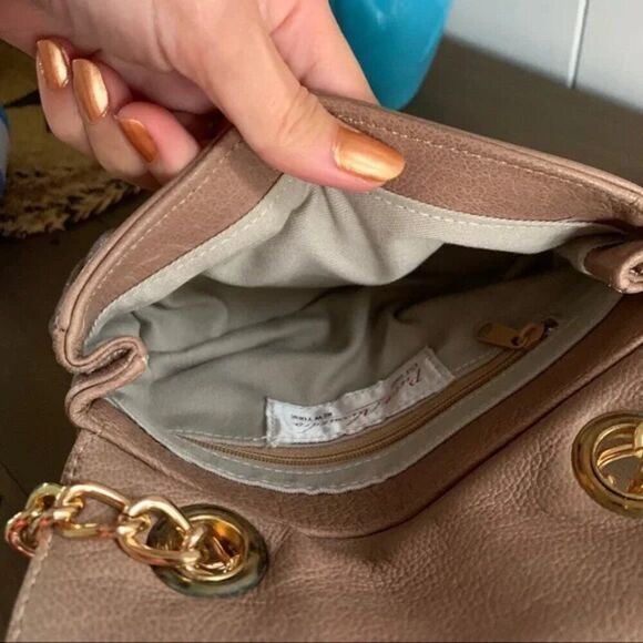 Pietro Alessandro Mini Convertible Bag Chain Strap Leather Mini Designer - Picture 7 of 14